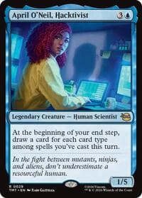 April O'Neil, Hacktivist - Teenage Mutant Ninja Turtles - Magic: The Gathering card