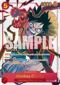 Monkey.D.Luffy - ST01-012 (3rd Anniversary Winner) - One Piece Promotion Cards - One Piece Card Game card