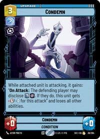 Condemn - Secrets of Power - Star Wars: Unlimited card