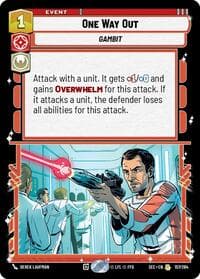 One Way Out - Secrets of Power - Star Wars: Unlimited card
