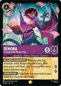 Demona - Scourge of the Wyvern Clan - Whispers in the Well - Disney Lorcana card