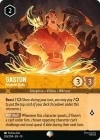 Gaston - Frightful Bully (Epic) - Whispers in the Well - Disney Lorcana card