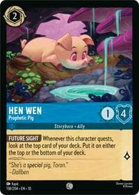 Hen Wen - Prophetic Pig - Whispers in the Well - Disney Lorcana card