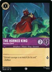 The Horned King - Heartless Devil - Whispers in the Well - Disney Lorcana card