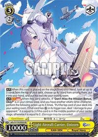 Light Aircraft Carrier, Unicorn - Azur Lane Vol. 2 - Weiss Schwarz card