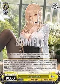 Implacable (SR) - Azur Lane Vol. 2 - Weiss Schwarz card