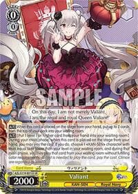 Valiant (SR) - Azur Lane Vol. 2 - Weiss Schwarz card