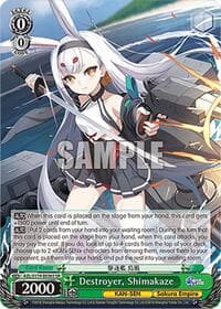 Destroyer, Shimakaze (SR) - Azur Lane Vol. 2 - Weiss Schwarz card