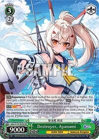 Destroyer, Ayanami - Azur Lane Vol. 2 - Weiss Schwarz card