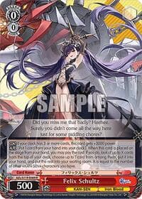Felix Schultz - Azur Lane Vol. 2 - Weiss Schwarz card