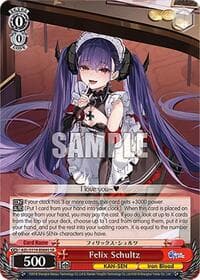 Felix Schultz (SR) - Azur Lane Vol. 2 - Weiss Schwarz card