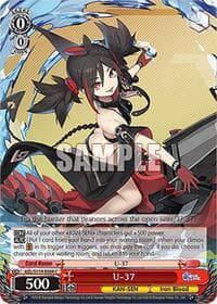 U-37 - Azur Lane Vol. 2 - Weiss Schwarz card