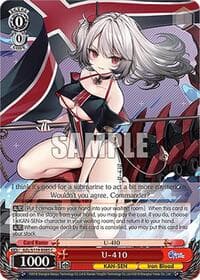 U-410 - Azur Lane Vol. 2 - Weiss Schwarz card