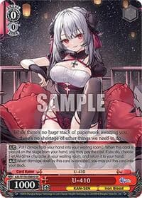 U-410 (SR) - Azur Lane Vol. 2 - Weiss Schwarz card