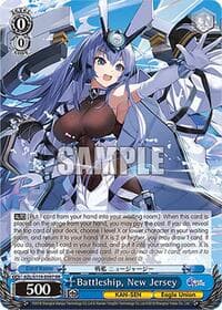 Battleship, New Jersey - Azur Lane Vol. 2 - Weiss Schwarz card