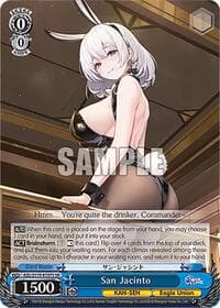 San Jacinto (SR) - Azur Lane Vol. 2 - Weiss Schwarz card