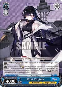 West Virginia - Azur Lane Vol. 2 - Weiss Schwarz card