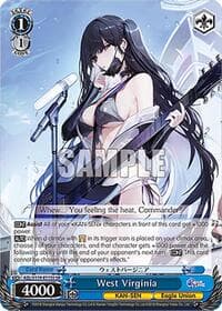 West Virginia (SR) - Azur Lane Vol. 2 - Weiss Schwarz card