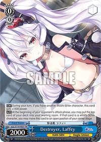 Destroyer, Laffey (PR) - Azur Lane Vol. 2 - Weiss Schwarz card