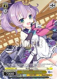 Destroyer, Javelin (PR) (Foil) - Azur Lane Vol. 2 - Weiss Schwarz card