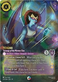 Demona - Scourge of the Wyvern Clan (Enchanted) - Whispers in the Well - Disney Lorcana card