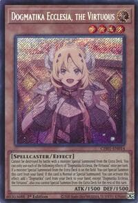 Dogmatika Ecclesia, the Virtuous (Secret Rare) - THE CHRONICLES DECK: The Fallen & The Virtuous (All-Foil Edition) - YuGiOh card