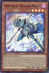 Keeper of Dragon Magic - THE CHRONICLES DECK: The Fallen & The Virtuous (All-Foil Edition) - YuGiOh card