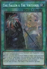 The Fallen & The Virtuous (Starlight Rare) - THE CHRONICLES DECK: The Fallen & The Virtuous (All-Foil Edition) - YuGiOh card