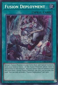 Fusion Deployment (Secret Rare) - THE CHRONICLES DECK: The Fallen & The Virtuous (All-Foil Edition) - YuGiOh card