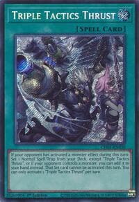 Triple Tactics Thrust (Secret Rare) - THE CHRONICLES DECK: The Fallen & The Virtuous (All-Foil Edition) - YuGiOh card