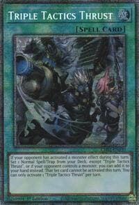 Triple Tactics Thrust (Starlight Rare) - THE CHRONICLES DECK: The Fallen & The Virtuous (All-Foil Edition) - YuGiOh card