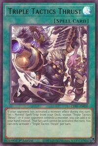 Triple Tactics Thrust - THE CHRONICLES DECK: The Fallen & The Virtuous (All-Foil Edition) - YuGiOh card