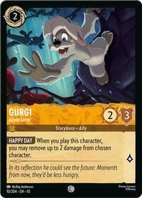 Gurgi - Apple Lover - Whispers in the Well - Disney Lorcana card