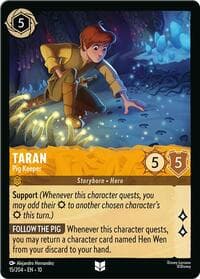 Taran - Pig Keeper - Whispers in the Well - Disney Lorcana card
