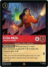 Elisa Maza - Intrepid Investigator - Whispers in the Well - Disney Lorcana card