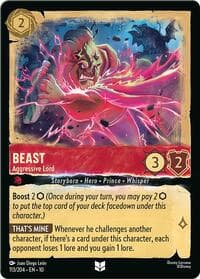 Beast - Aggressive Lord - Whispers in the Well - Disney Lorcana card
