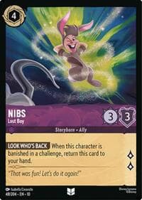 Nibs - Lost Boy - Whispers in the Well - Disney Lorcana card