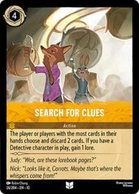 Search For Clues - Whispers in the Well - Disney Lorcana card
