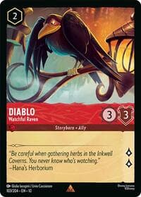 Diablo - Watchful Raven - Whispers in the Well - Disney Lorcana card