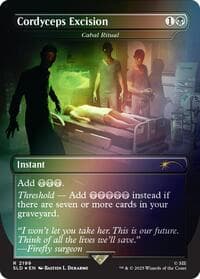 Cordyceps Excision - Cabal Ritual (Rainbow Foil) - Secret Lair Drop Series - Magic: The Gathering card