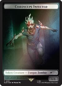 Cordyceps Infected Token (2201) (Rainbow Foil) - Secret Lair Drop Series - Magic: The Gathering card