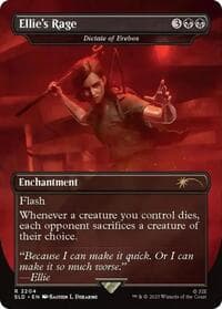 Ellie's Rage - Dictate of Erebos - Secret Lair Drop Series - Magic: The Gathering card