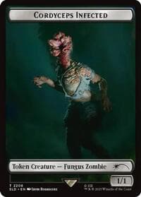 Cordyceps Infected Token (2206) - Secret Lair Drop Series - Magic: The Gathering card