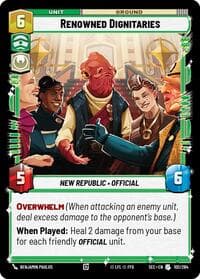 Renowned Dignitaries - Secrets of Power - Star Wars: Unlimited card
