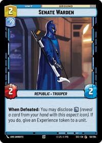 Senate Warden - Secrets of Power - Star Wars: Unlimited card