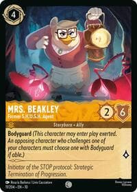 Mrs. Beakley - Former S.H.U.S.H. Agent - Whispers in the Well - Disney Lorcana card