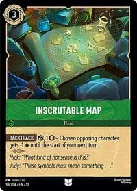 Inscrutable Map - Whispers in the Well - Disney Lorcana card