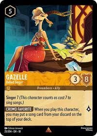 Gazelle - Ballad Singer - Whispers in the Well - Disney Lorcana card
