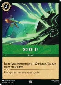 So Be It! - Whispers in the Well - Disney Lorcana card
