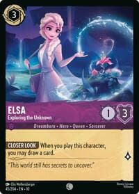 Elsa - Exploring the Unknown - Whispers in the Well - Disney Lorcana card
